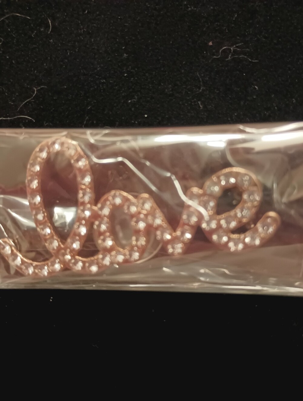 Shoe Charm Rhinestone "Love" - Picture 5 of 6
